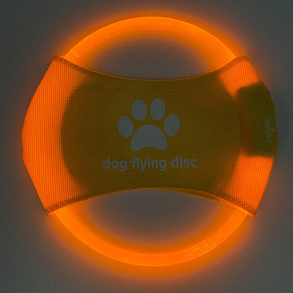 LED Glowing Dog Flying Discs - Interactive Training Toy for Pets