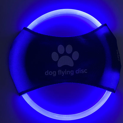 LED Glowing Dog Flying Discs - Interactive Training Toy for Pets
