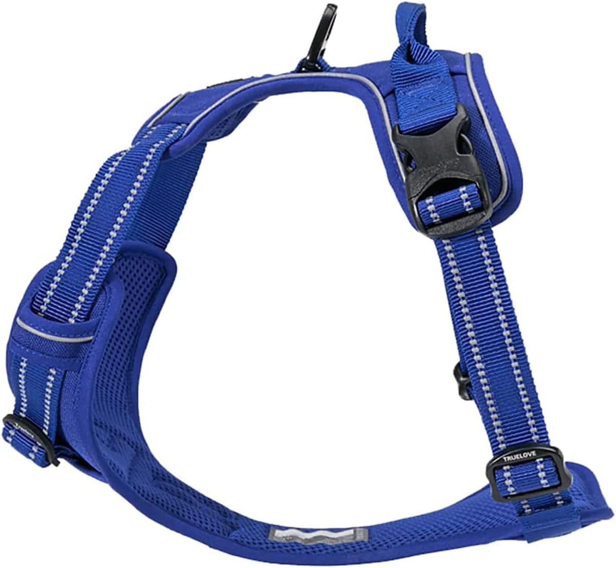 Truelove TLH5651 Adjustable No-Pull Dog Harness - Reflective Vest for Comfortable Control in Royal Blue, Medium Size